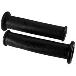 Borr. Punhos Guiador Acel e Embr. c/logo Triumph Tipo 1 " (25.4mm diam)  Longa Preto  par 